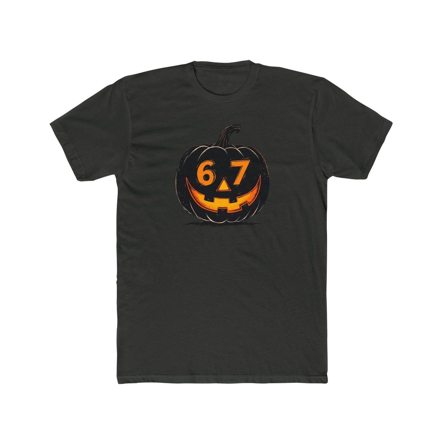 Halloween Jack-O'-Lantern Tee — 6/7 Pumpkin Graphic Shirt