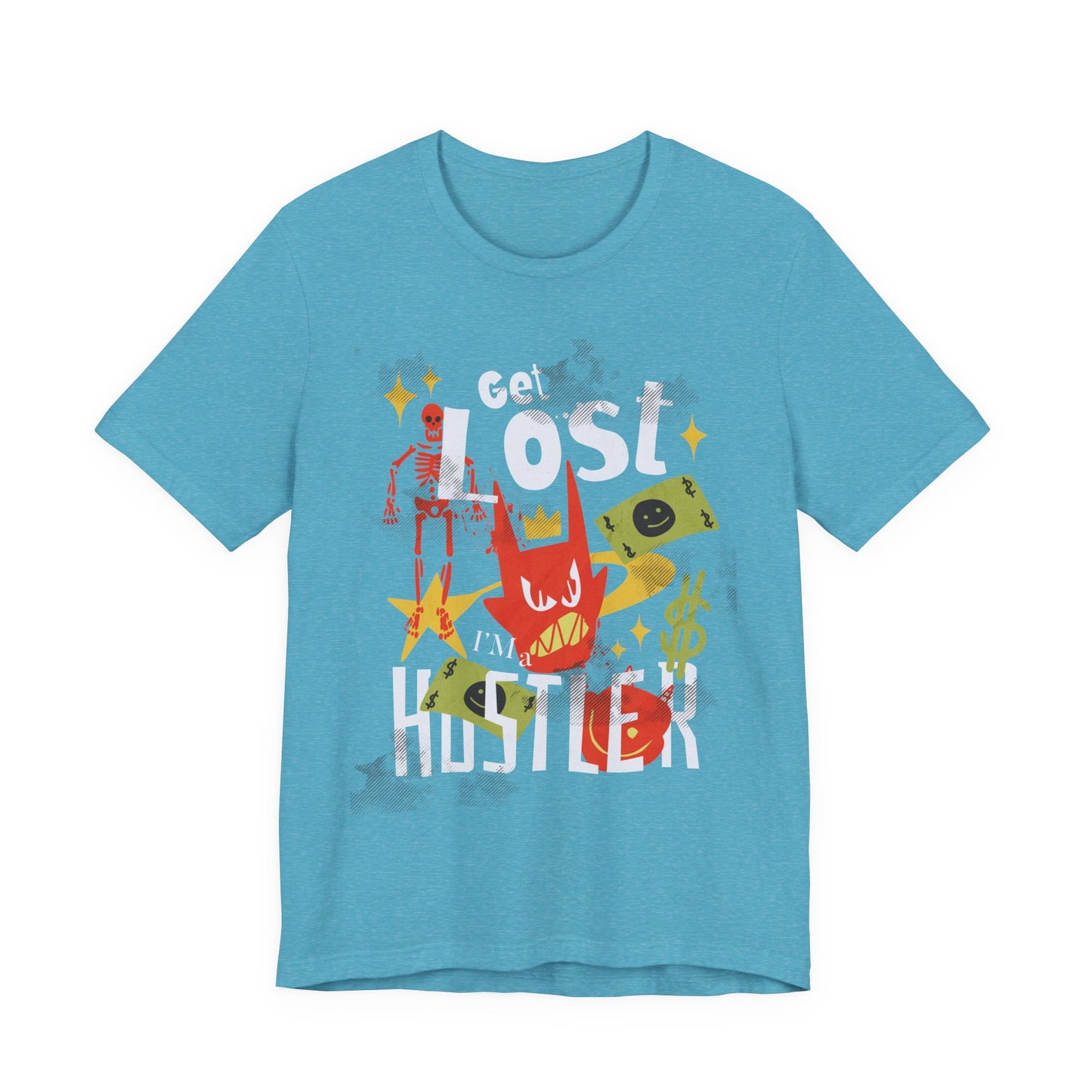 Get lost, Hustler Unisex Jersey Short Sleeve Tee