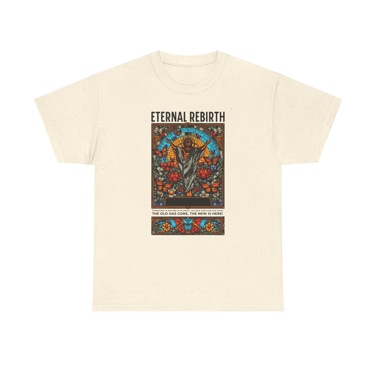 Eternal Rebirth Tee — Floral Mandala Stag Graphic T-Shirt