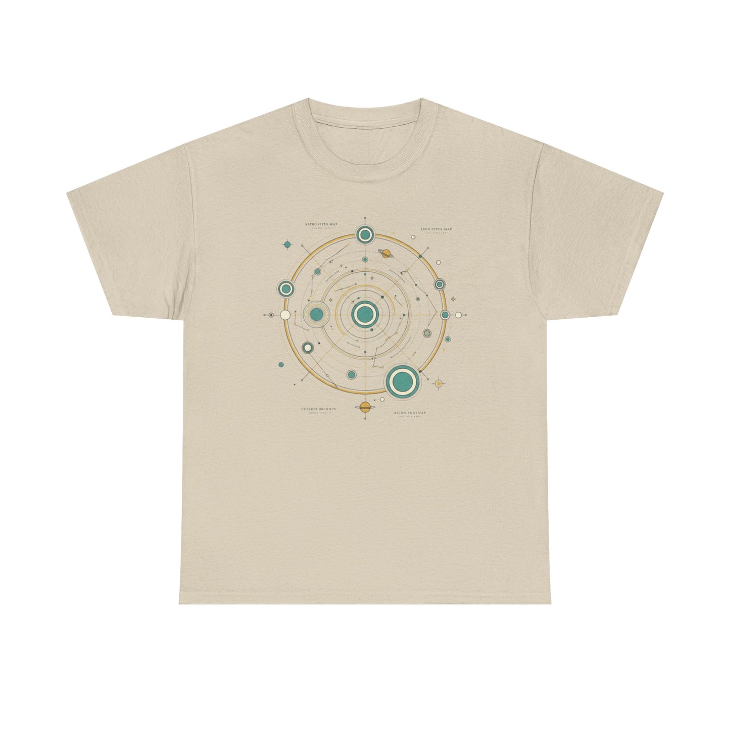 Solar System Minimalist T‑Shirt — Celestial Orbit Graphic Tee