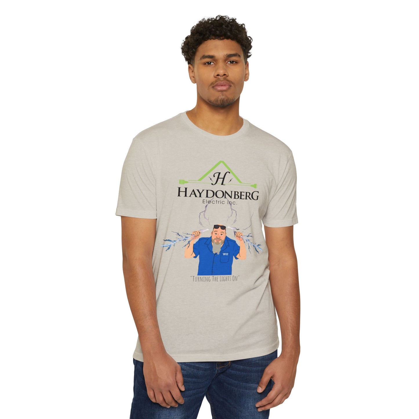 Haydonberg Turning The Lights On, Unisex CVC Jersey T-shirt
