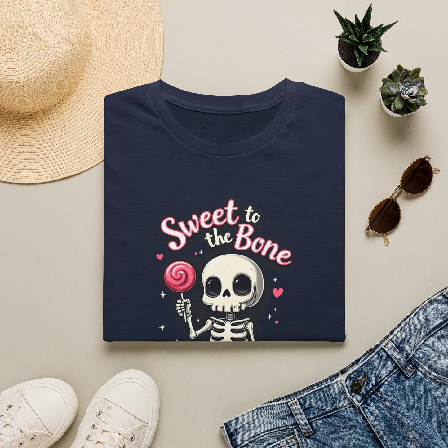 Sweet to the Bone T-Shirt — Cute Skeleton Candy Graphic Tee