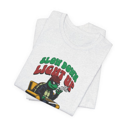 Slow Turtle, Unisex Jersey Short Sleeve Tee