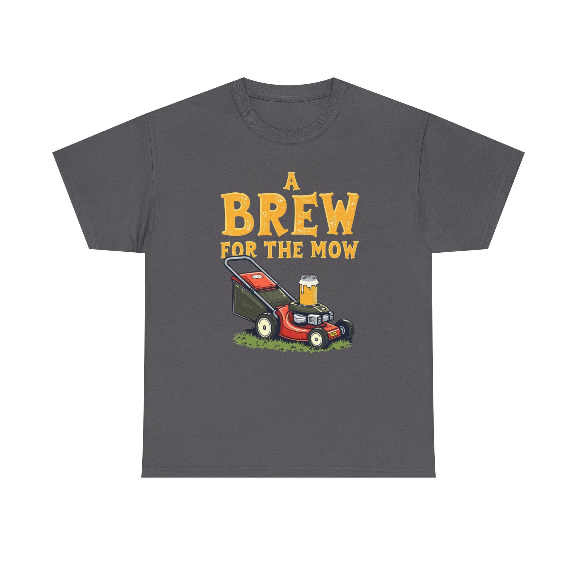 A Brew for the Mow Unisex Heavy Cotton Tee | Gardening Gifts, Lawn Care Apparel, Fun T-Shirt, Father's Day Gift, Beer Lover Shirt - Psychonaut Swag