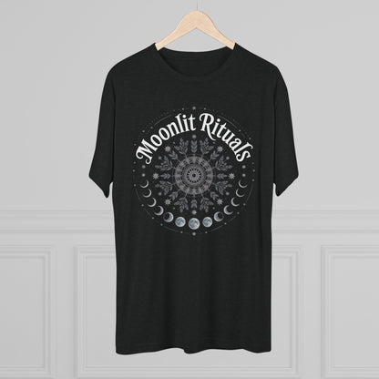 Moonlit Rituals Tee — Crescent Moon Phases Graphic T-Shirt