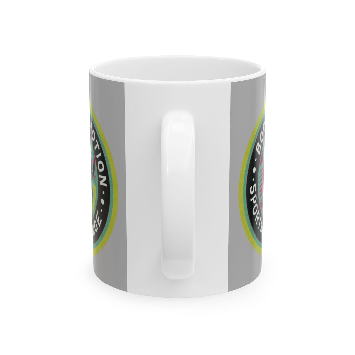 Sports Massage Mug — "Body in Motion" Ceramic Coffee Cup (11oz, 15oz)