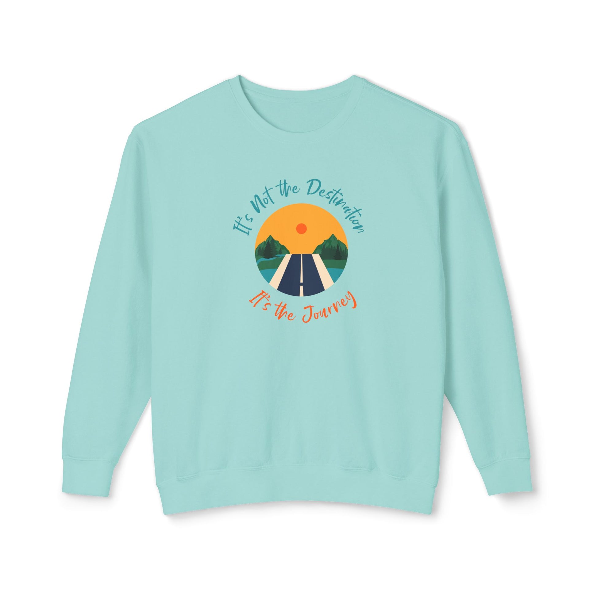 It’s The Journey, Unisex Lightweight Crewneck Sweatshirt - Psychonaut Swag