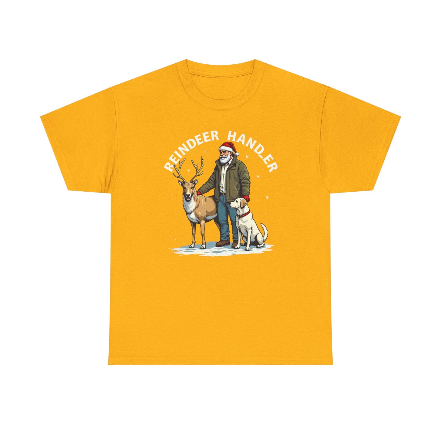 Reindeer Handler T‑Shirt — Santa Handler Graphic Holiday Tee