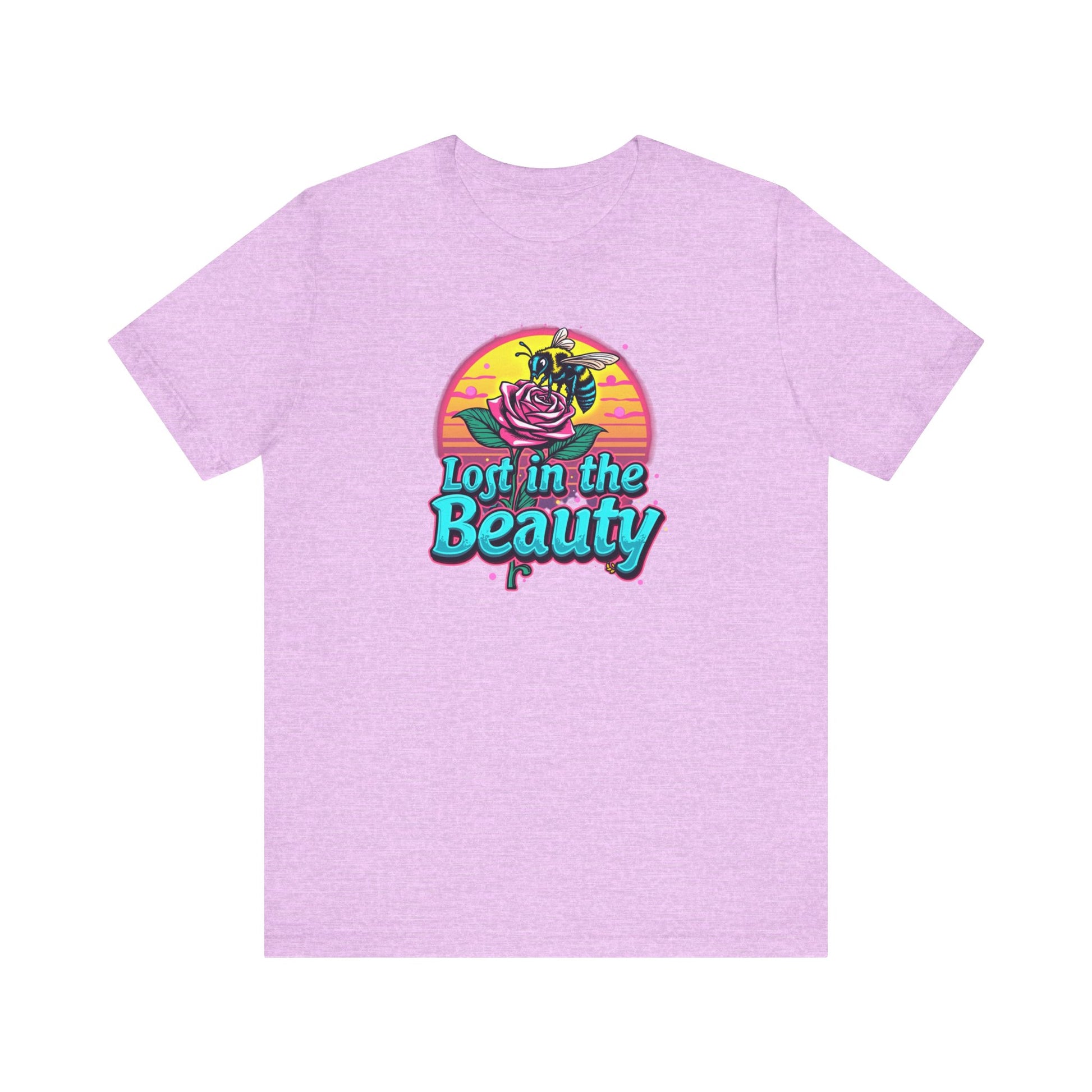 Lost in the Beauty Unisex Tee - Floral Graphic Short Sleeve Shirt - Psychonaut Swag