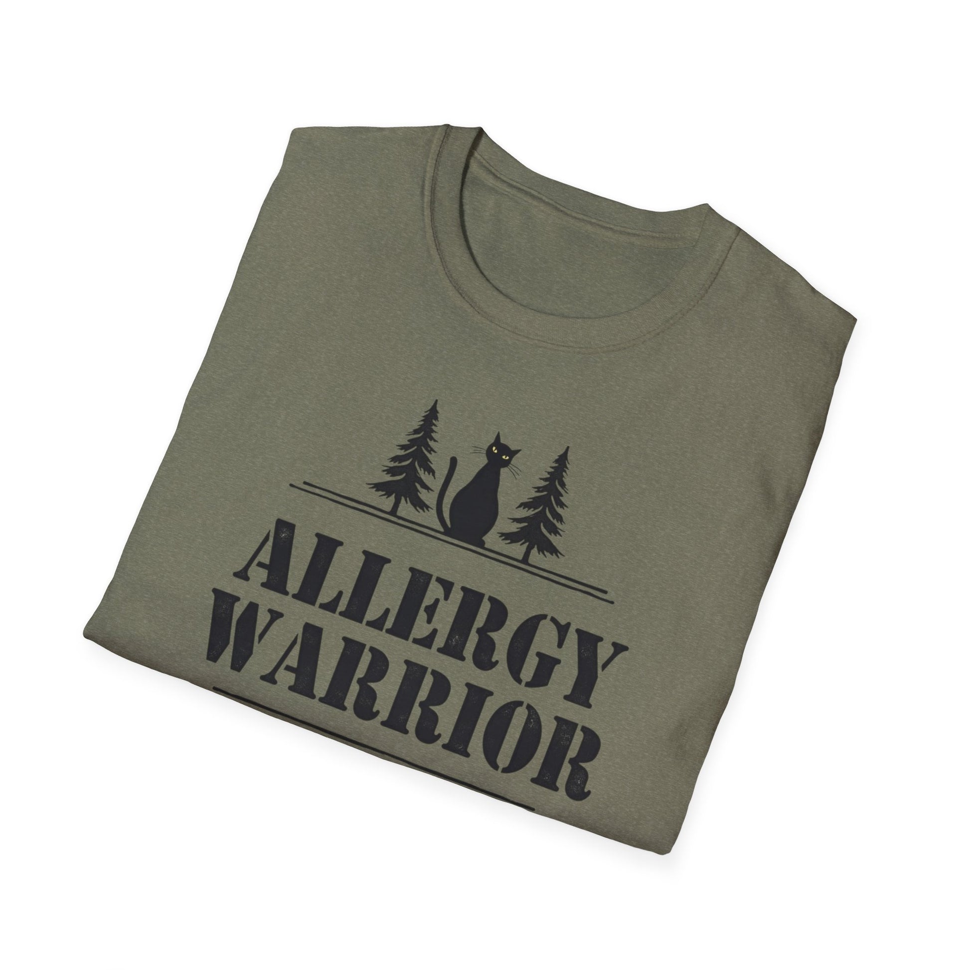 Allergy Warrior Unisex T-Shirt | Softstyle Cotton Tee for Allergy Awareness, Casual Wear, Gifts, Nature Lovers, Outdoor Fun - Psychonaut Swag