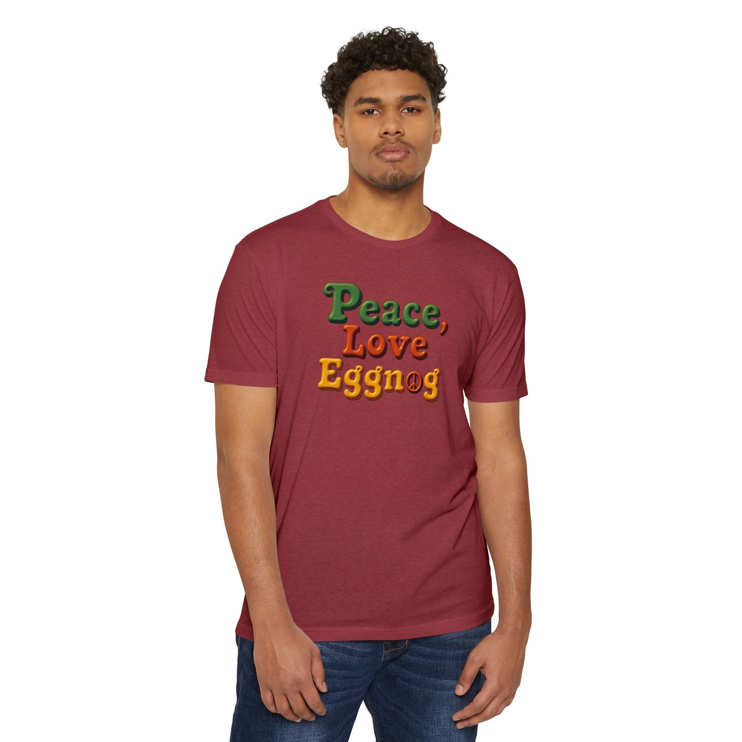 Peace, Love, Eggnog Holiday T-Shirt
