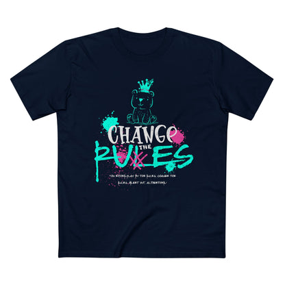 Change the Rules, Bear Adult Staple Tee