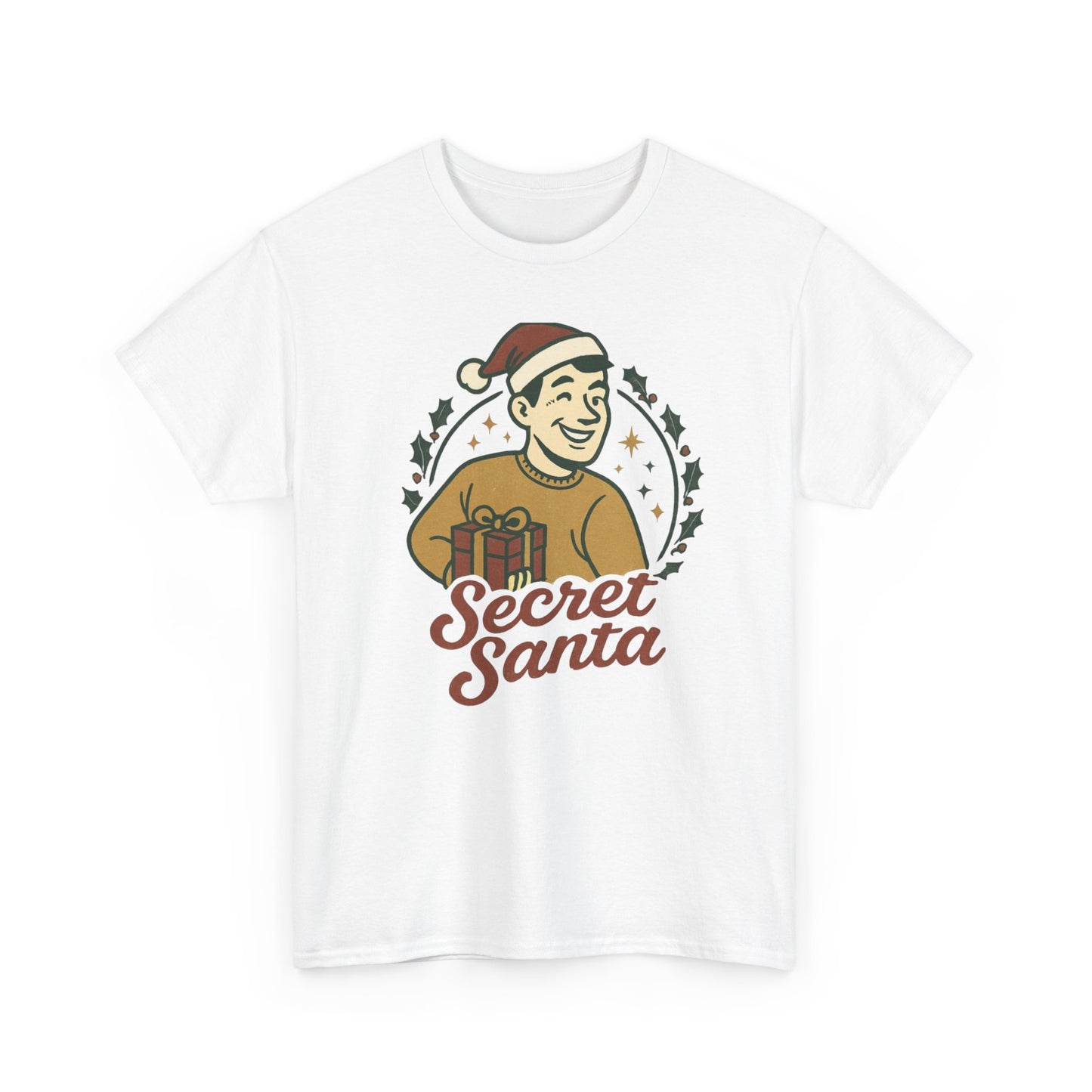 Secret Santa T-Shirt — Retro Holiday Graphic Tee