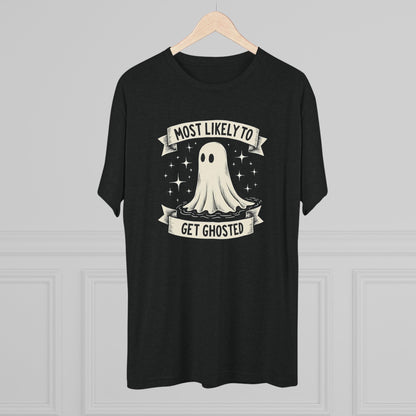 Most Likely To Get Ghosted T-Shirt — Cute Retro Ghost Halloween Tee