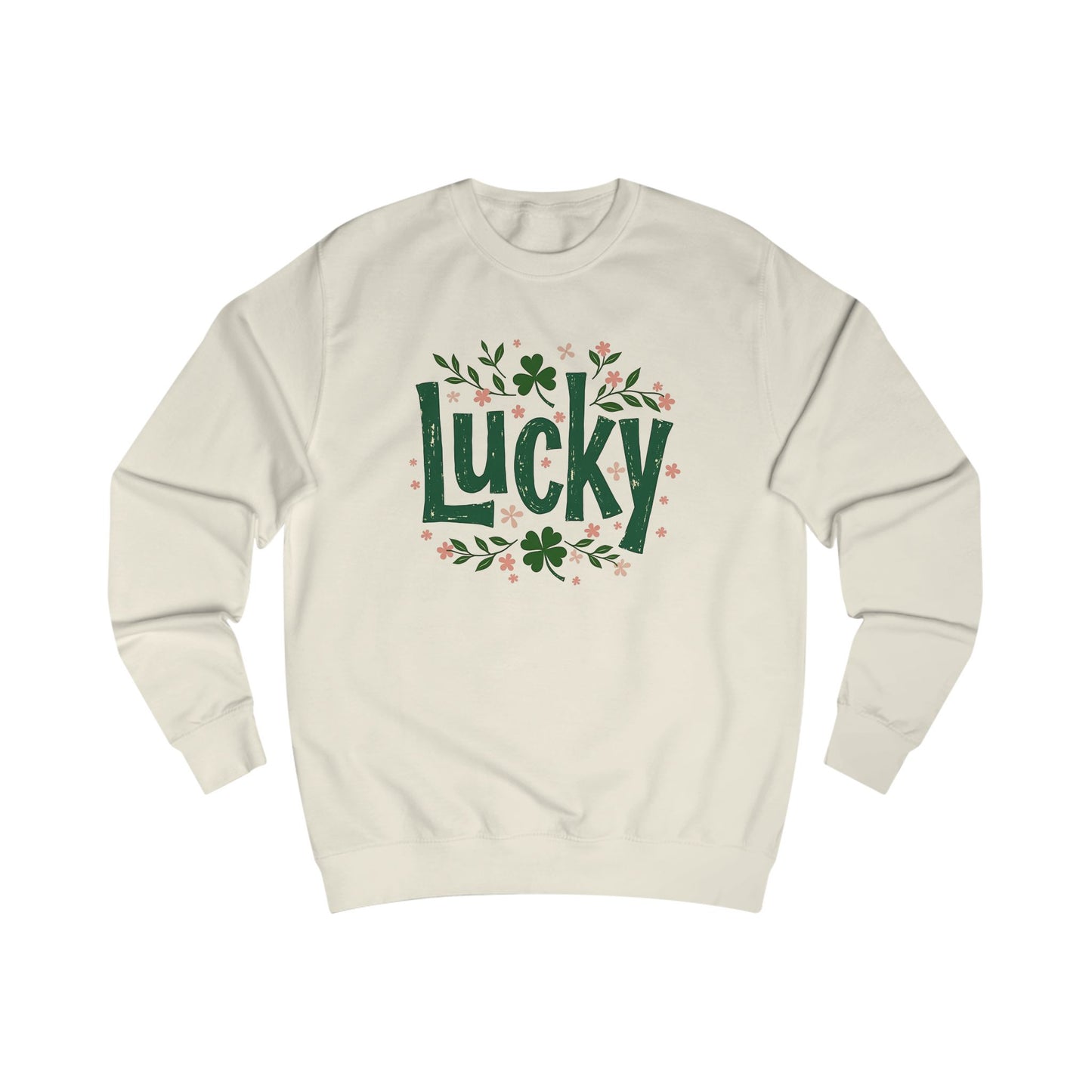 Lucky Shamrock Sweatshirt — St. Patrick's Day Green 'Lucky' Crewneck