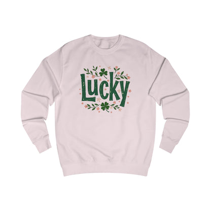 Lucky Shamrock Sweatshirt — St. Patrick's Day Green 'Lucky' Crewneck