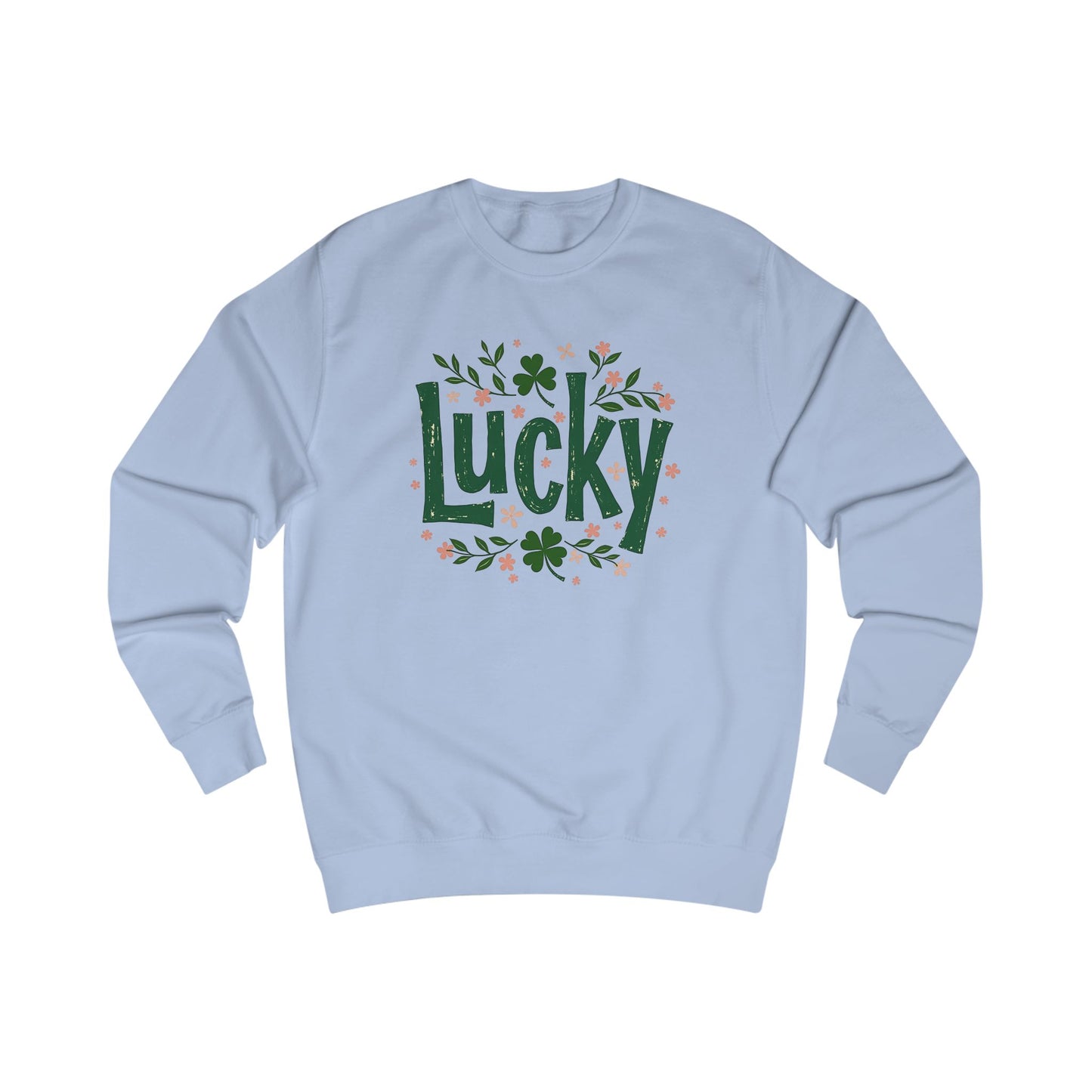 Lucky Shamrock Sweatshirt — St. Patrick's Day Green 'Lucky' Crewneck