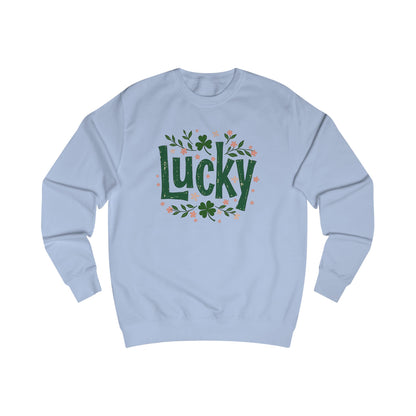 Lucky Shamrock Sweatshirt — St. Patrick's Day Green 'Lucky' Crewneck