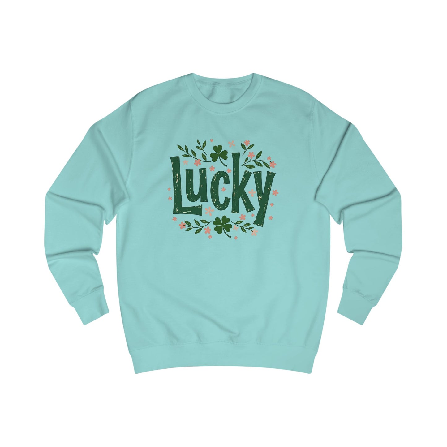 Lucky Shamrock Sweatshirt — St. Patrick's Day Green 'Lucky' Crewneck