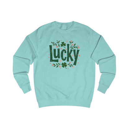 Lucky Shamrock Sweatshirt — St. Patrick's Day Green 'Lucky' Crewneck