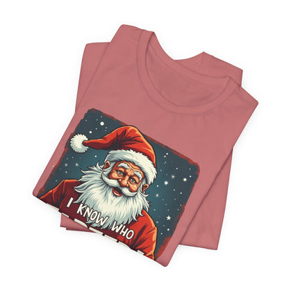 Funny Christmas T-Shirt – Vintage Santa "I Know Who Farted!" Holiday Tee