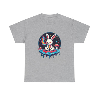 Mystical Bunny Tee — Cute Meditating Rabbit Graphic T-Shirt