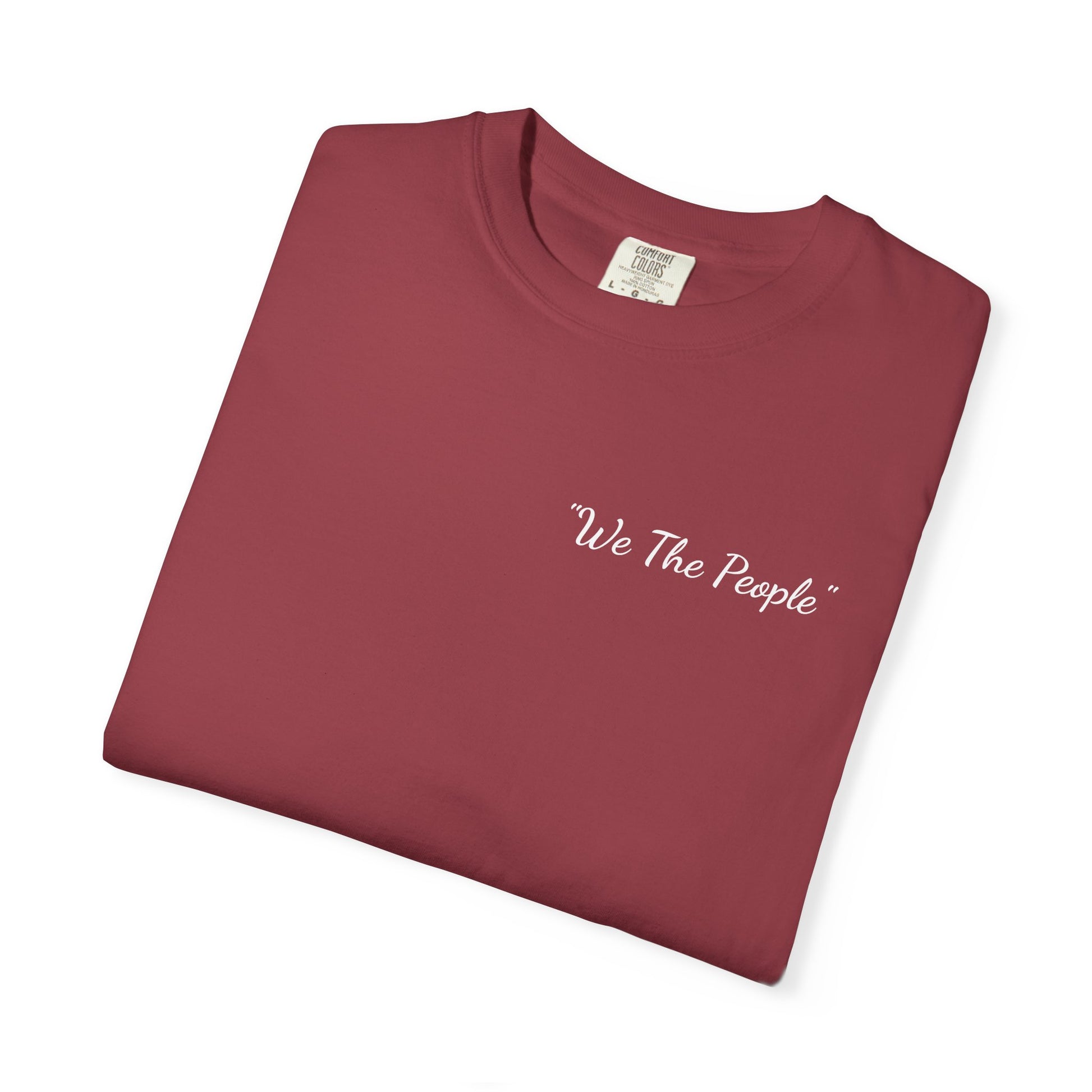 We the People/flag,  Unisex Garment-Dyed T-shirt - Psychonaut Swag