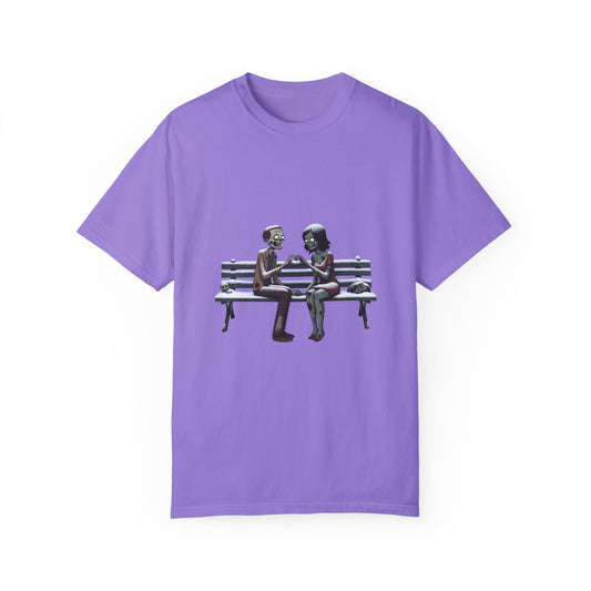 Zombie heart tee, Unisex Garment-Dyed T-shirt - Psychonaut Swag