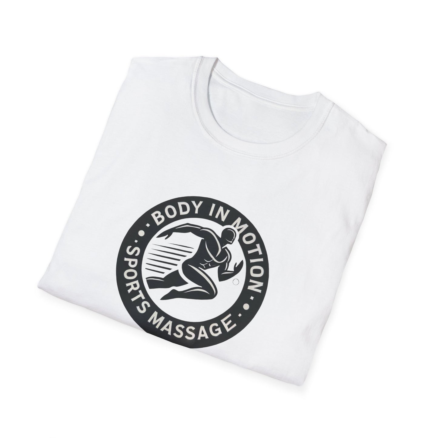 Sports Massage T-Shirt — "Body in Motion" Logo Athletic Tee