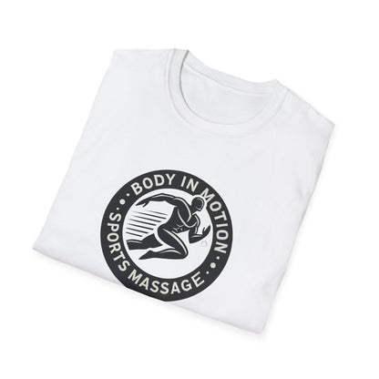 Sports Massage T-Shirt — "Body in Motion" Logo Athletic Tee