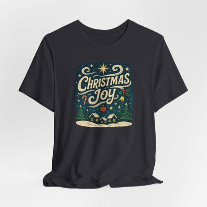Christmas Joy Holiday T‑Shirt — Festive Winter Village Graphic Tee