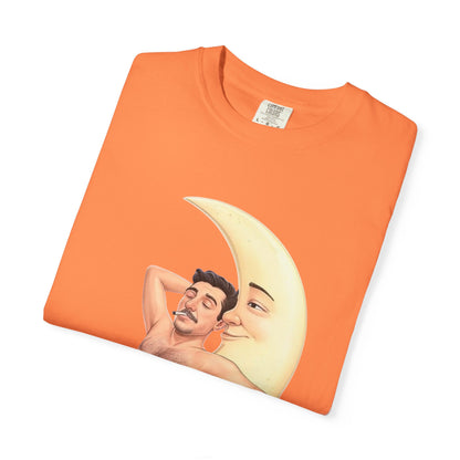 Spark got me to the Moon, Unisex Garment-Dyed T-shirt - Psychonaut Swag