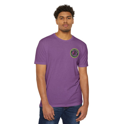 Sports Massage, Retro Camper Badge T-Shirt — Vintage RV Travel Logo Tee
