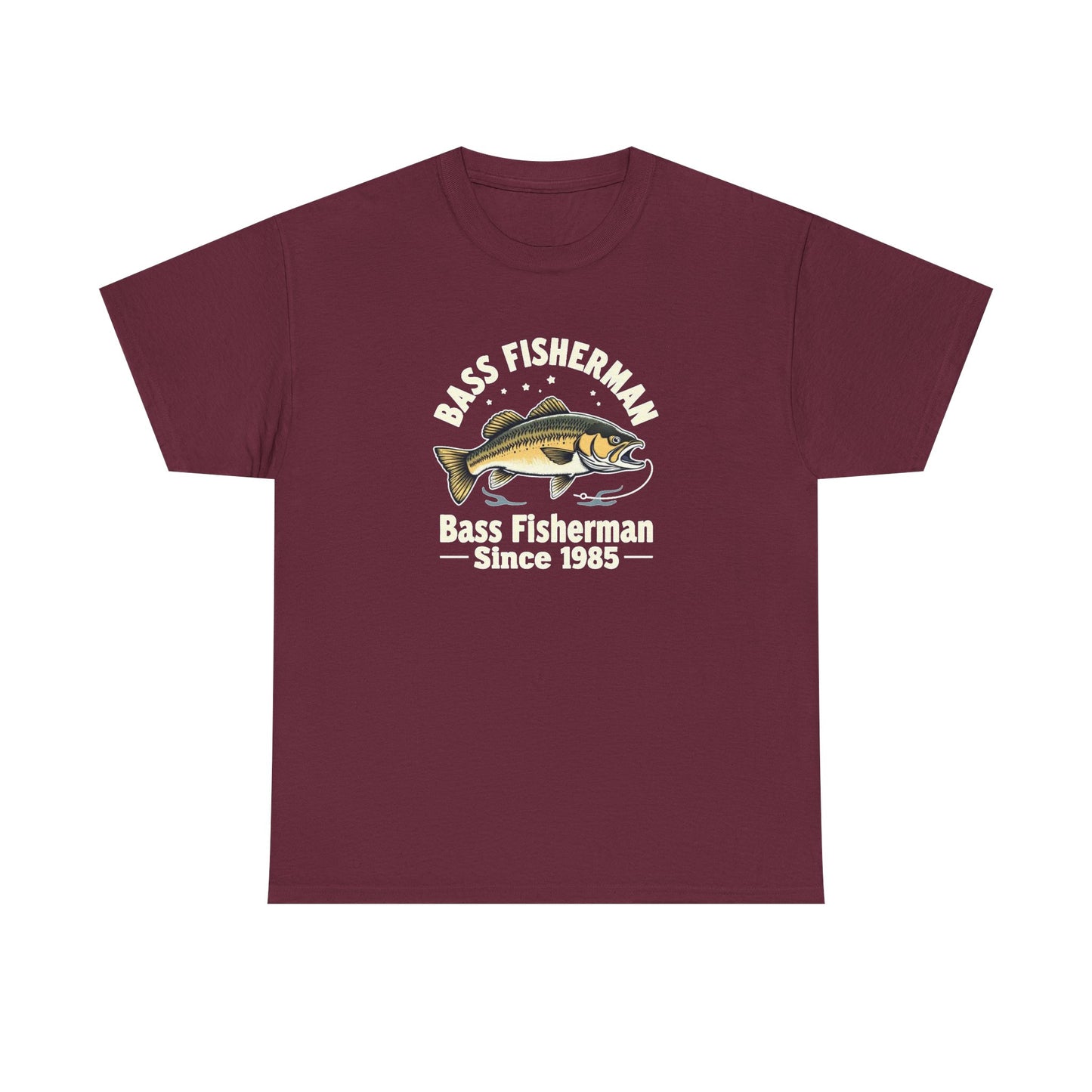 Bass Fisherman T-Shirt – "Bass Fisherman Since 1985" Vintage Fishing Tee