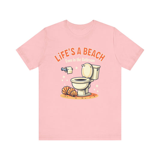 Life's a Beach, Unisex Short Sleeve Shirt - Psychonaut Swag