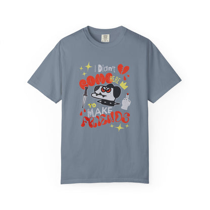 Didn’t Come for Freinds, Unisex Garment-Dyed T-shirt