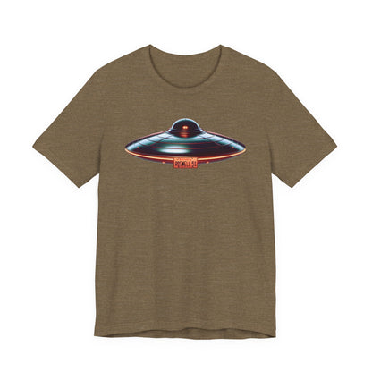Flying Saucer, Unisex Jersey Short Sleeve Tee - Psychonaut Swag