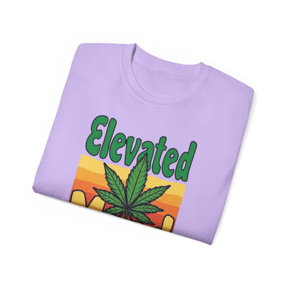 Elevated Mood Cannabis Tee, Unisex Ultra Cotton T-Shirt, Sublimated Graphic Tee, Perfect Gift for 420 Celebrations, Relaxed Fit Tee
