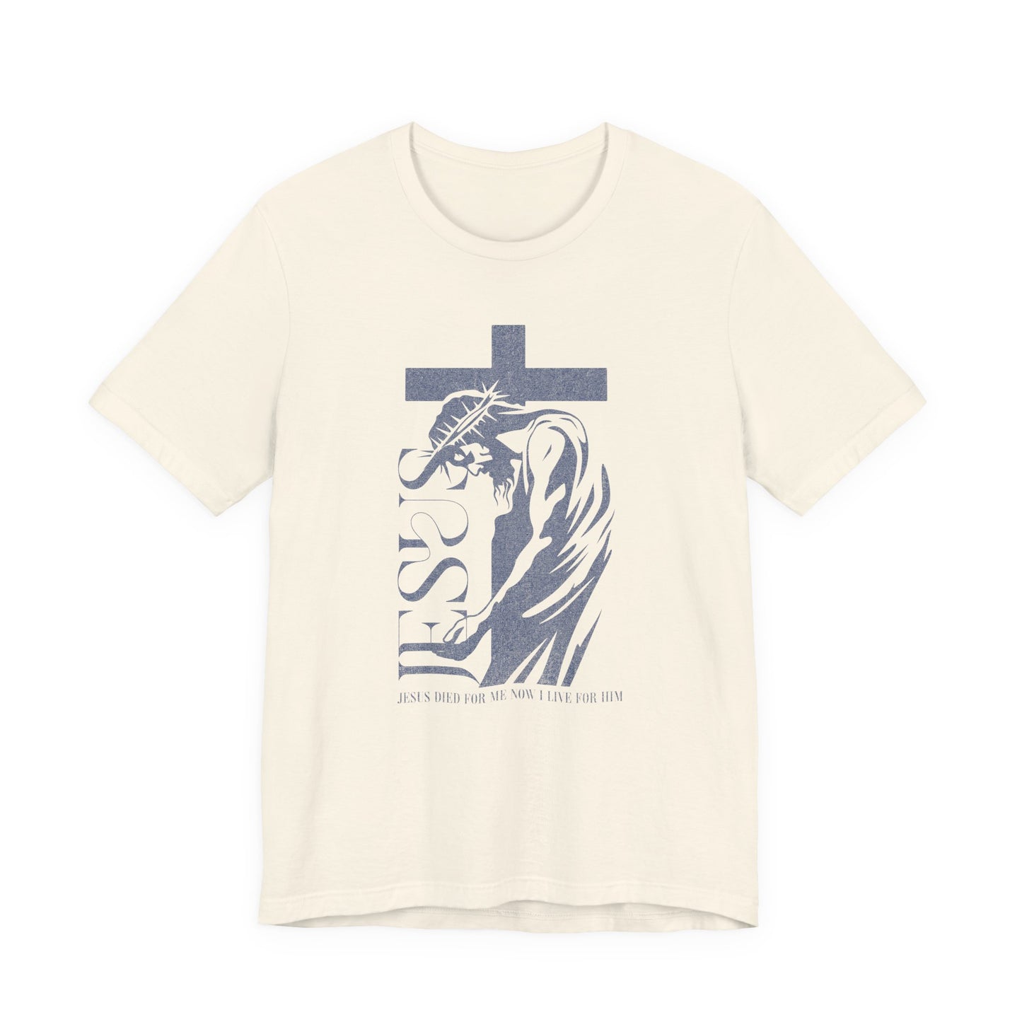 Christian Jesus Tee — Crown of Thorns Cross Graphic T-Shirt