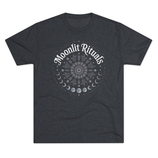 Moonlit Rituals Tee — Crescent Moon Phases Graphic T-Shirt