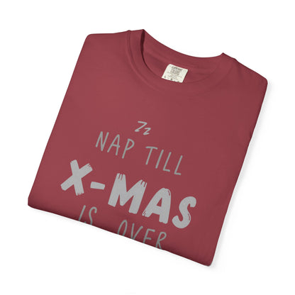 Nap Till X-Mas T-Shirt — Funny Christmas Holiday Tee