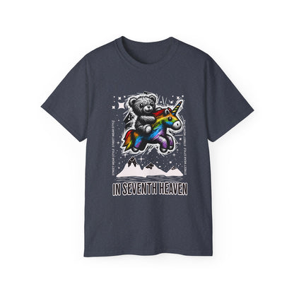 Bear Riding Unicorn, Unisex Ultra Cotton Tee