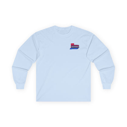 Kentuckiana small biz swag,  Long Sleeve Tee, Cozy Casual Wear, Everyday Comfort, Gift for Friends, Unisex Graphic Tee, Layering Essential
