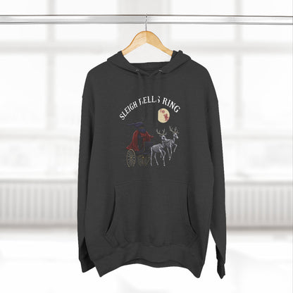 Sleigh Bells Ring Hoodie — Vintage Reindeer Christmas Pullover