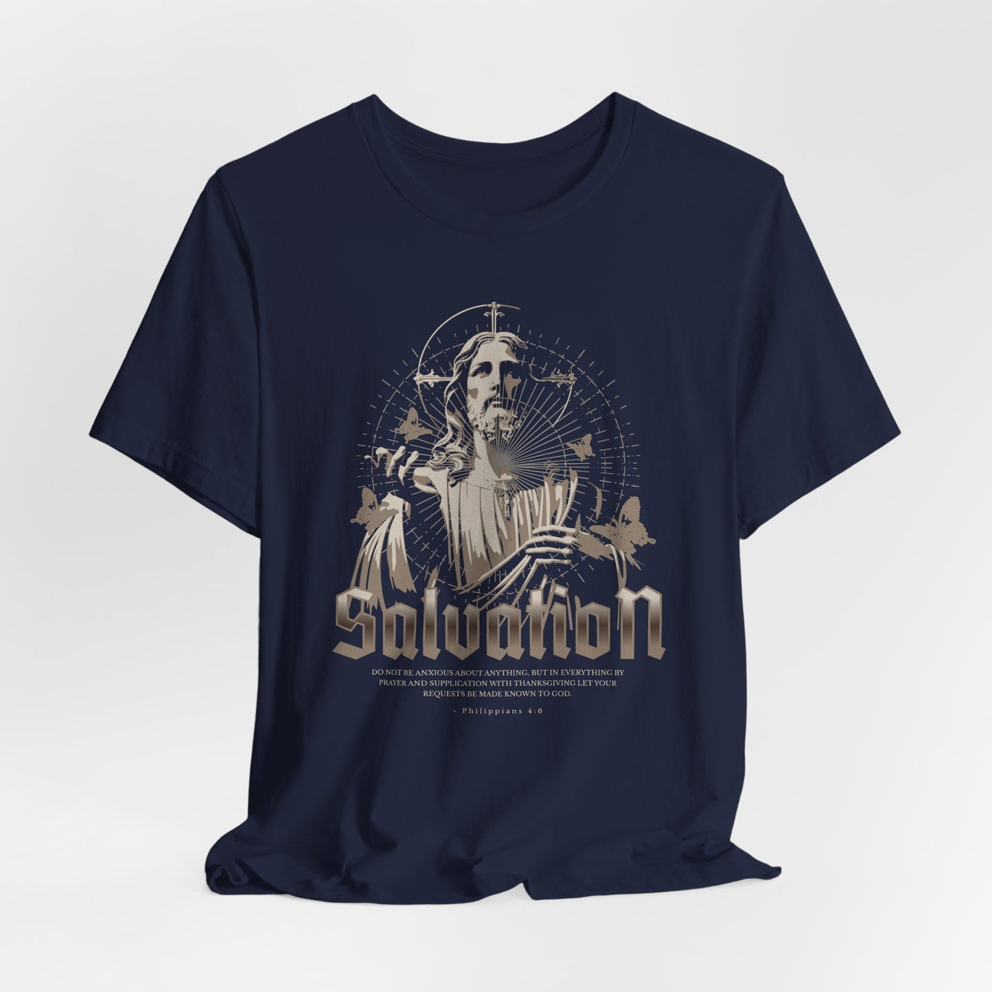 Salvation Graphic Tee — Vintage Jesus Religious T-Shirt