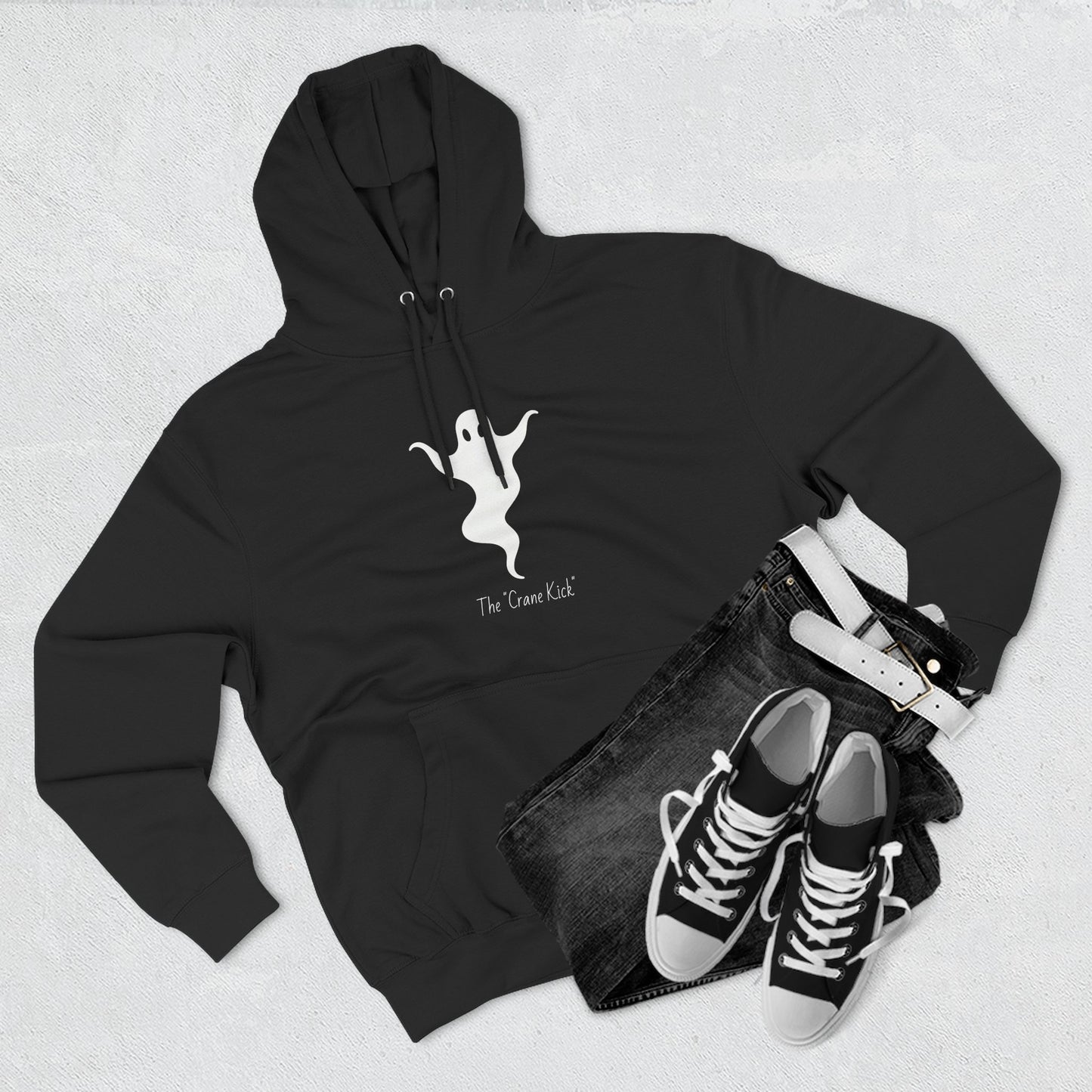 Ghost “Crane Kick” - Cute Halloween Pullover