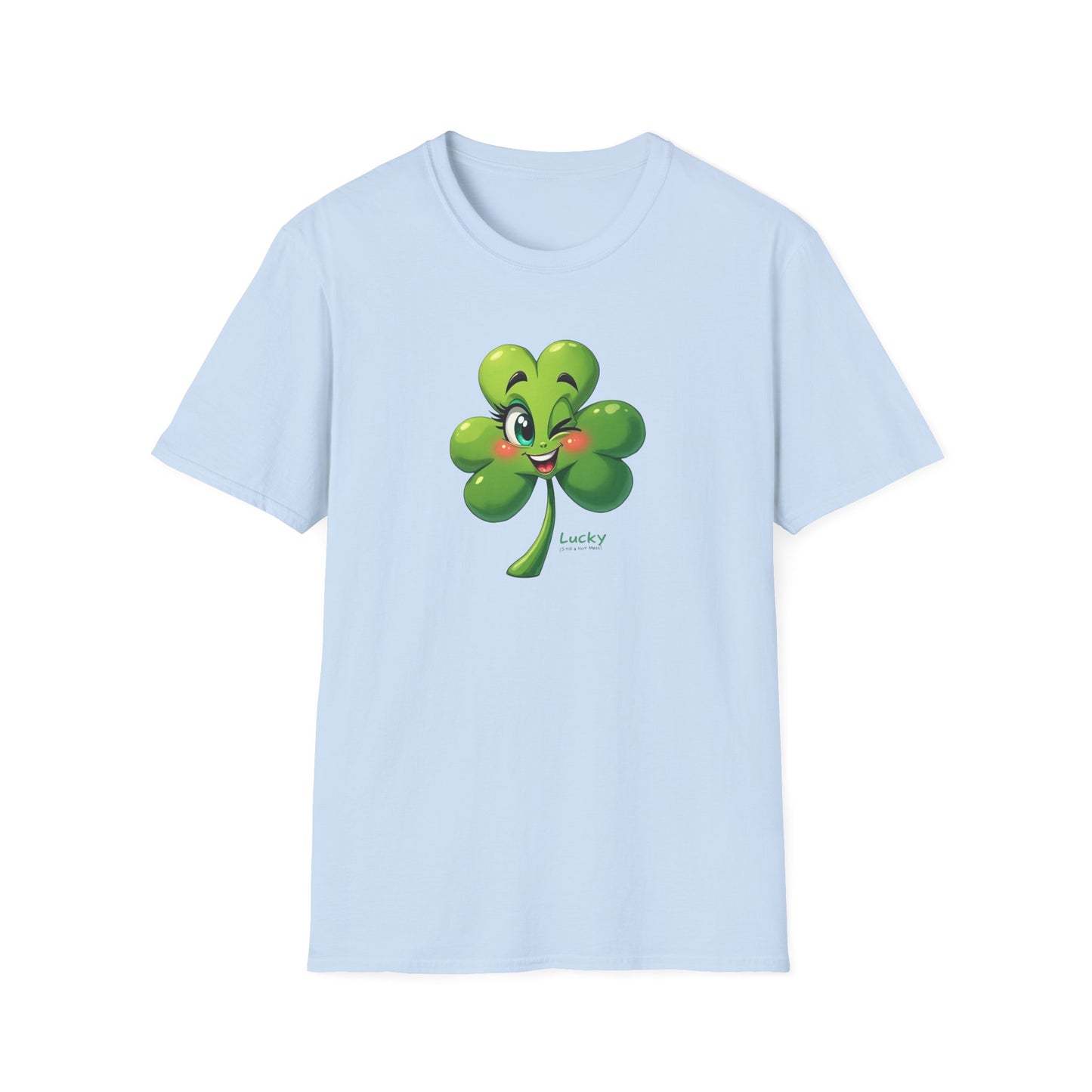 Lucky Winking Shamrock T-Shirt — Cute St. Patrick’s Day Clover Tee