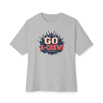 Go A-Crew! Graphic Tee — Team Spirit Oversized Boxy T-Shirt