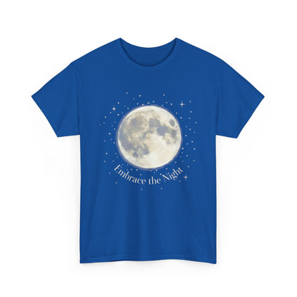 Moon tee - "Embrace the Night" Celestial Moon T‑Shirt