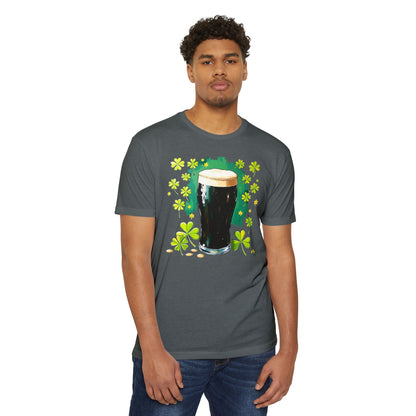 St. Patrick's Day Pint T-Shirt — Irish Beer Shamrock Design